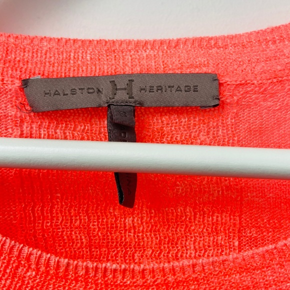 Coral linen/poly sweater - Picture 7 of 7